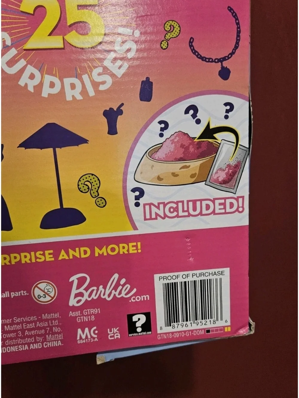 Barbie Strawberry Scent Surprise Color Reveal Doll Set - Pink/Purple